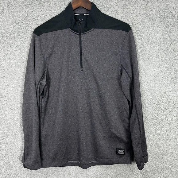 Nike Dri Fit Golf Shirt Mens Medium‎ Gary 1/4 Zip Lightweight Outdoors Gorpcore - Picture 1 of 8